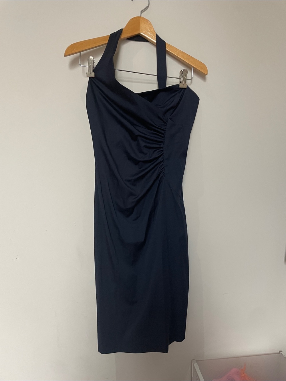 Vintage SPORTSTAFF One-Shoulder Navy  Dress